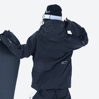 
                  
                    Colorblock snowboard jacket and pants set - , on-model video preview, for resort and backcountry days
                  
                
