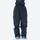 Waterproof snow jacket and pants set - black, on-model front view, for powder and piste riding