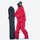 Breathable ski jacket and snow pants combo - cream, on-model front with snowboard and backpack, for skiing and snowboarding