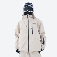 
                  
                    Breathable ski jacket and snow pants combo - women's black slim fit, on-model back view, for resort and backcountry days
                  
                
