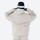 Waterproof snow jacket and pants set - women's cream, on-model front view, for cold-weather winter sports