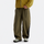 Deep army green outdoor utility pants worn detail view