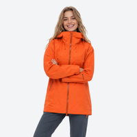 
                  
                    Women's breathable hardshell with hood - close-up detail shots, for trail running and active outdoor sports
                  
                