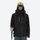 Women's 3L rain jacket for hiking - black and green color variants side and back views, for travel and everyday wear