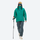 Women's 3L hardshell jacket - close-up details of zippers and technical features, for trail activities and outdoor sports