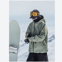 
                  
                    Women's insulated snowboard jacket with snow skirt - purple, for skiing and snowboarding
                  
                