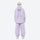 Women's 2-layer snowboard jacket and bibs - lavender jacket with lavender bib pants, for cold-weather winter sports