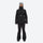 Women's 3-layer breathable ski suit - black jacket with black pants, for resort and cross-country days