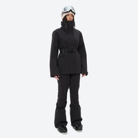 
                  
                    Women's 3-layer breathable ski suit - black jacket with black pants, for skiing and snowboarding
                  
                