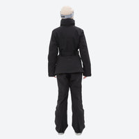 
                  
                    Women's waterproof 3L ski jacket and pants set - black jacket with black pants, for resort and cross-country days
                  
                