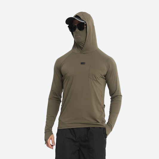ChillCarve Men's UPF50+ Solar Surf Rashguard & Shorts Series