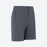 
                  
                    Men's quick-dry surf set with UPF 50+ - close-up details of fabric collar and shorts, for sun protection in water
                  
                